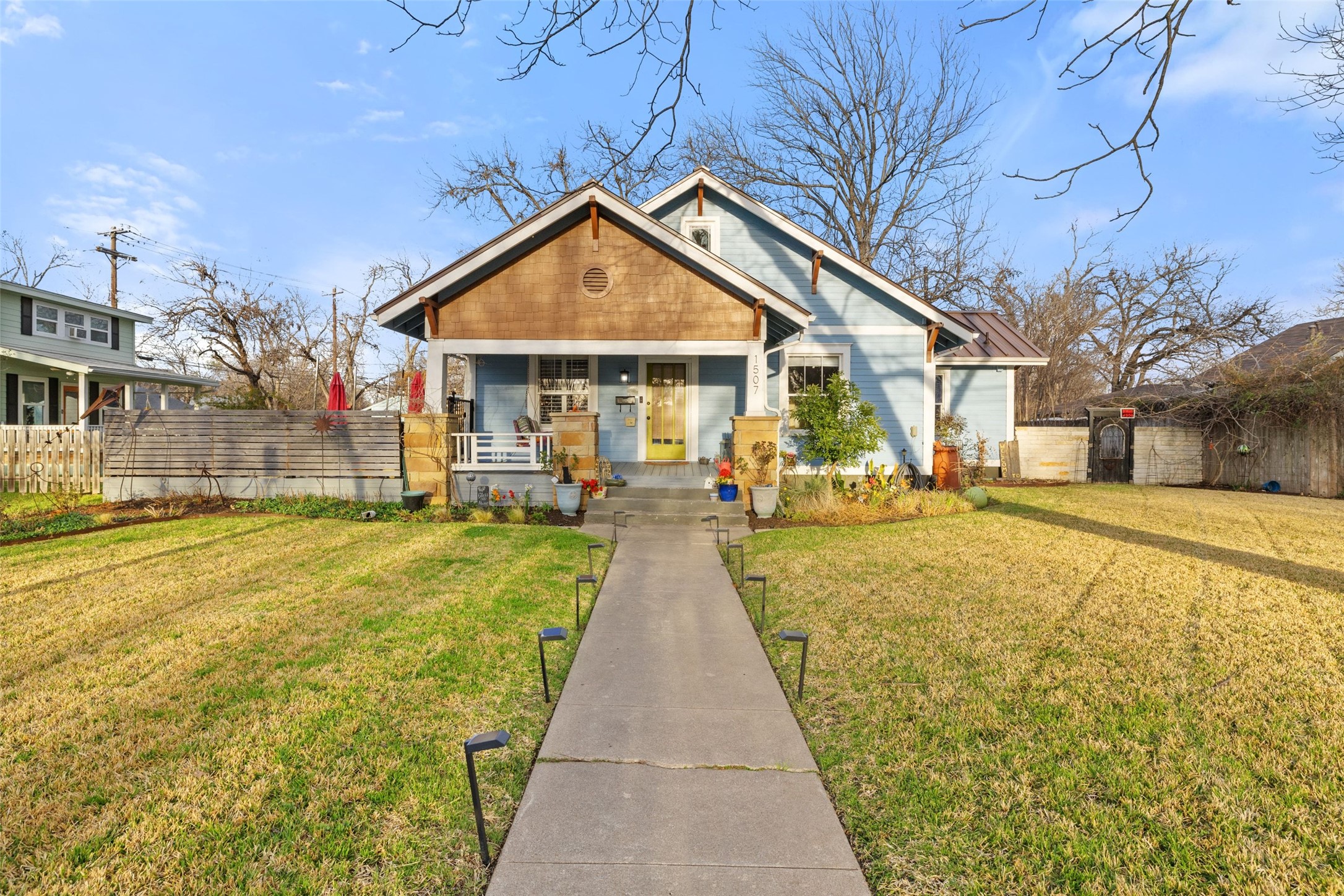1507 South Church Street Georgetown, TX 78626 - Photo 6 of 40 a front view of a house with a yard