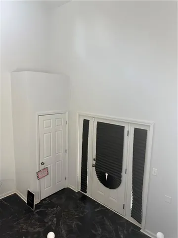 a view of an empty room