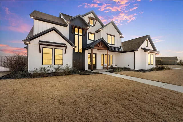 front view of a house with a street