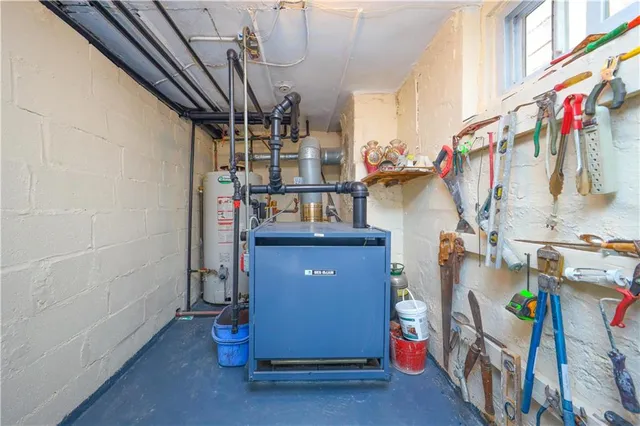 a view of storage and utility room