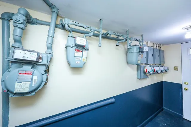 a view of a storage & utility room with stuff