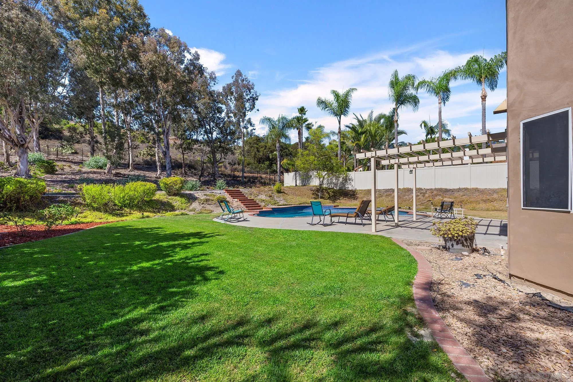 13958 Carriage Road Poway, CA 92064 - Photo 21 of 35 a view of a backyard with swimming pool