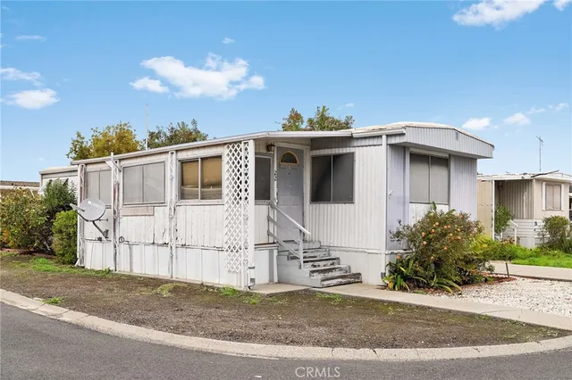 a view of a house with a patio