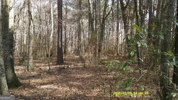 a view of a park with an sign board
