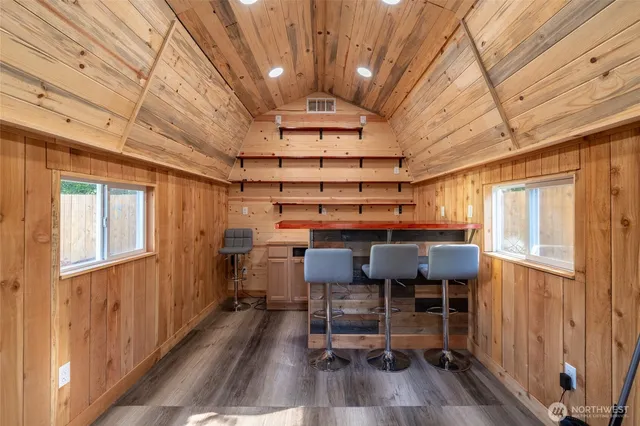 a view of a chairs in a patio