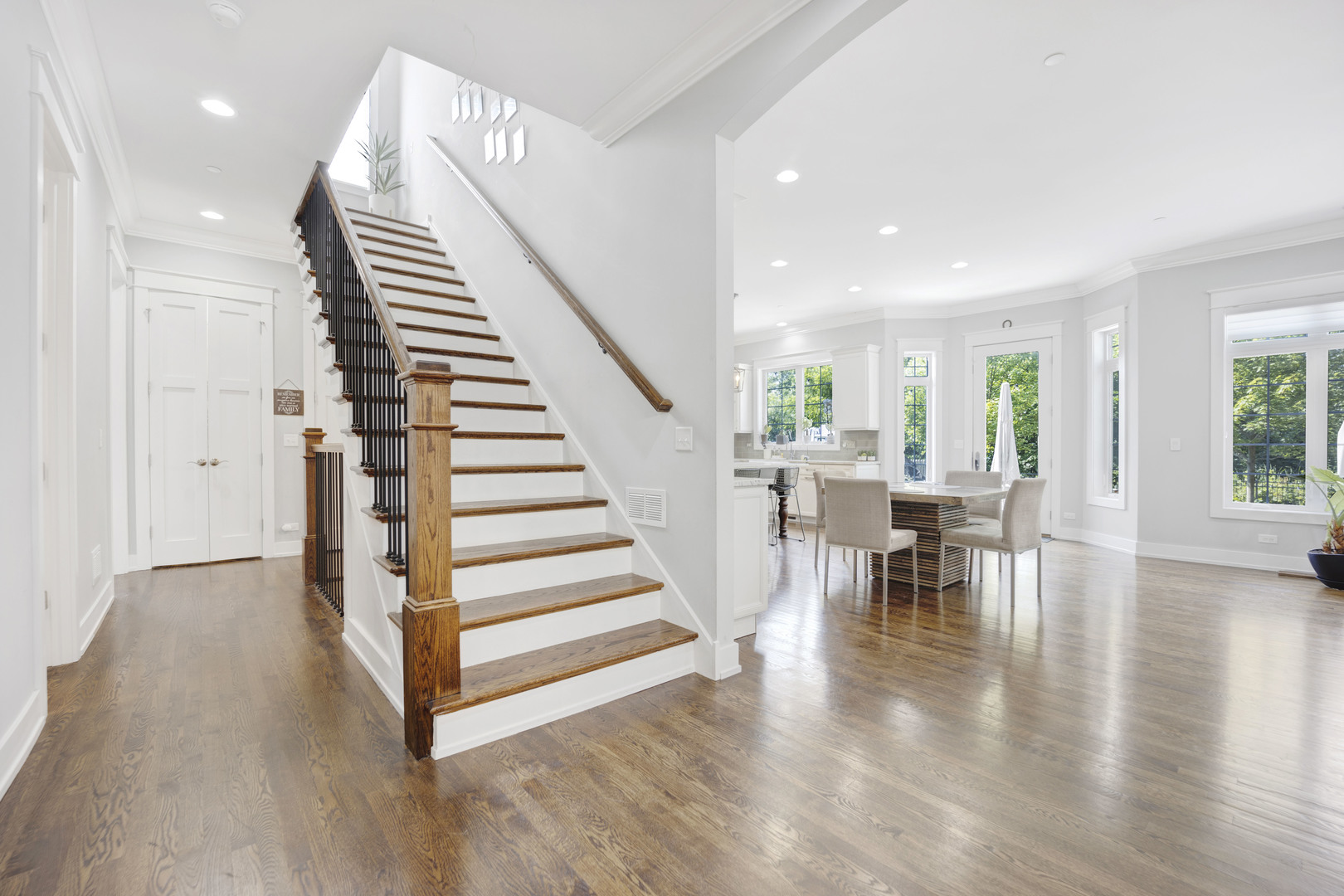 355 St Charles Road Glen Ellyn, IL 60137 - Photo 23 of 44 a view of dining room with furniture and wooden floor