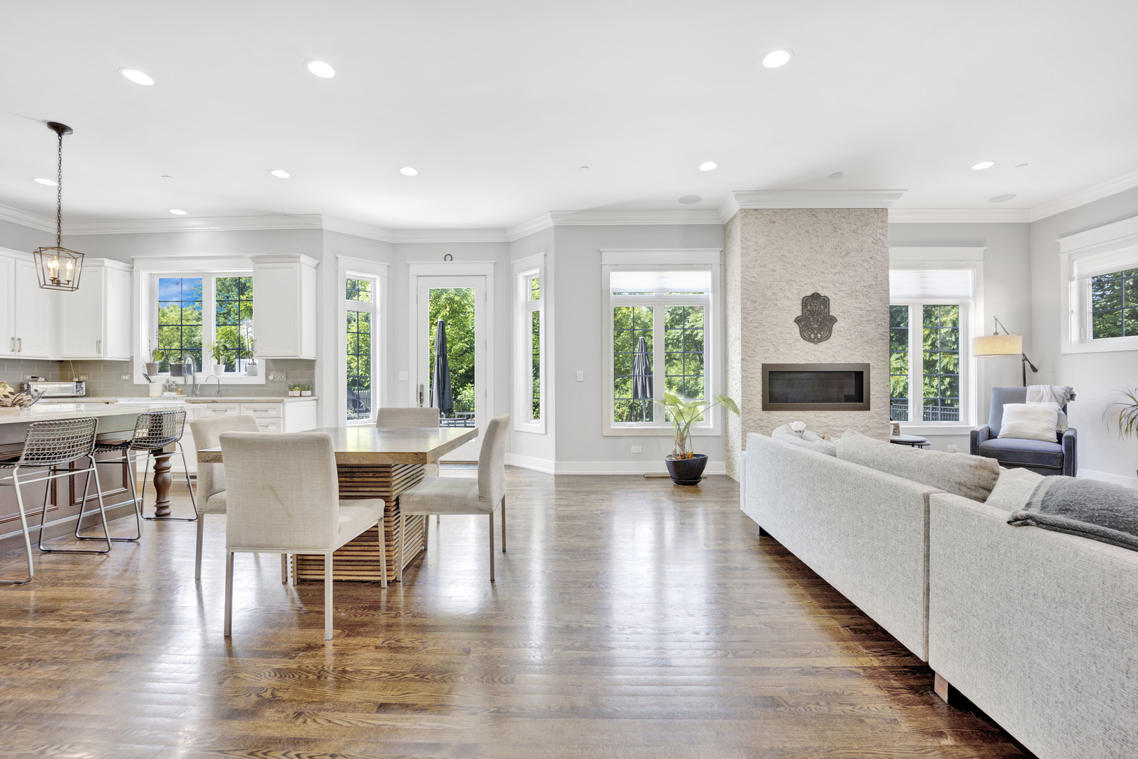 355 St Charles Road Glen Ellyn, IL 60137 - Photo 6 of 44 a view of a dining room with furniture window and wooden floor