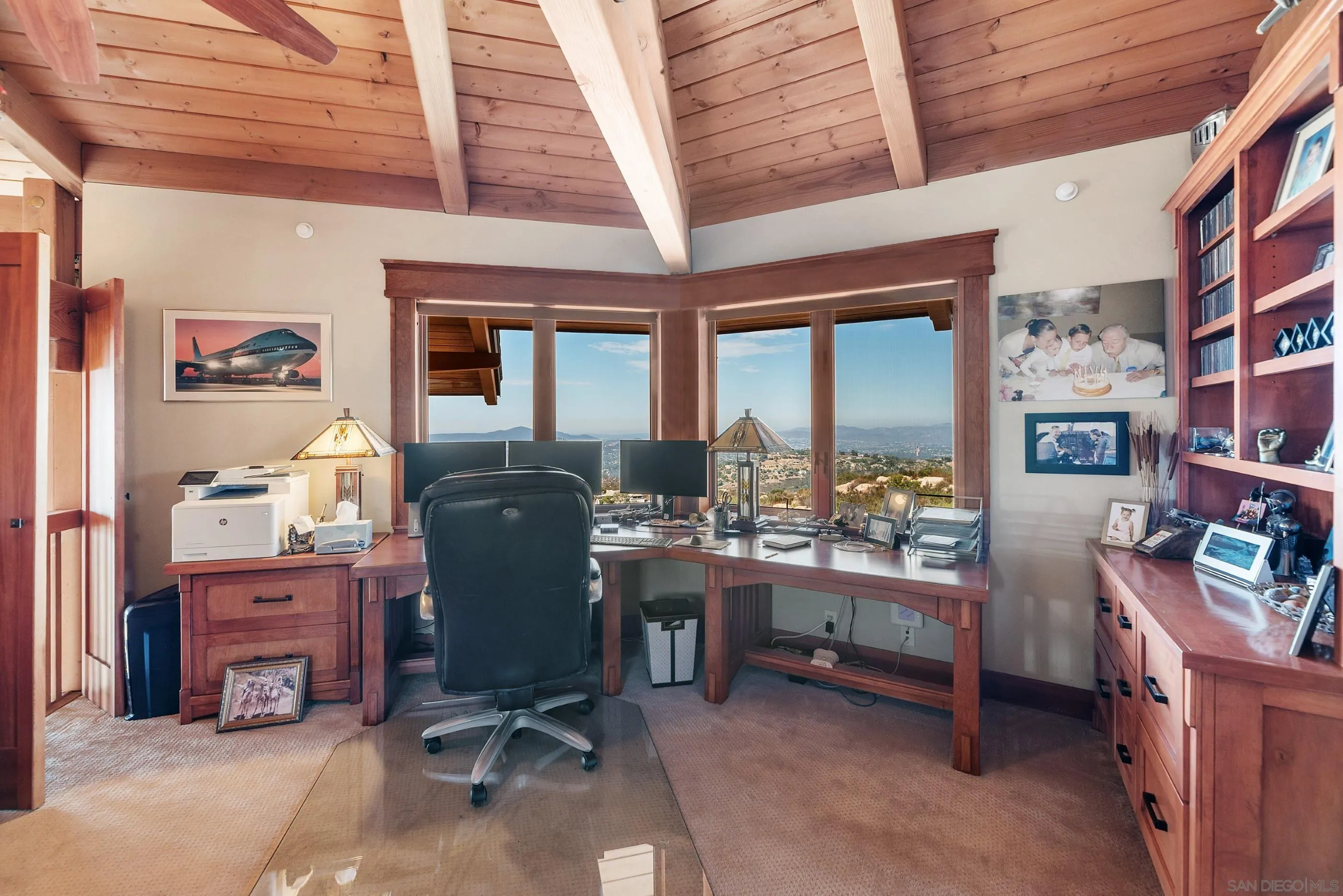 15535 Westview Road Poway, CA 92064 - Photo 61 of 74 a view of a workspace with furniture and a window