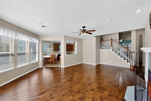 a view of livingroom with furniture wooden floor and window