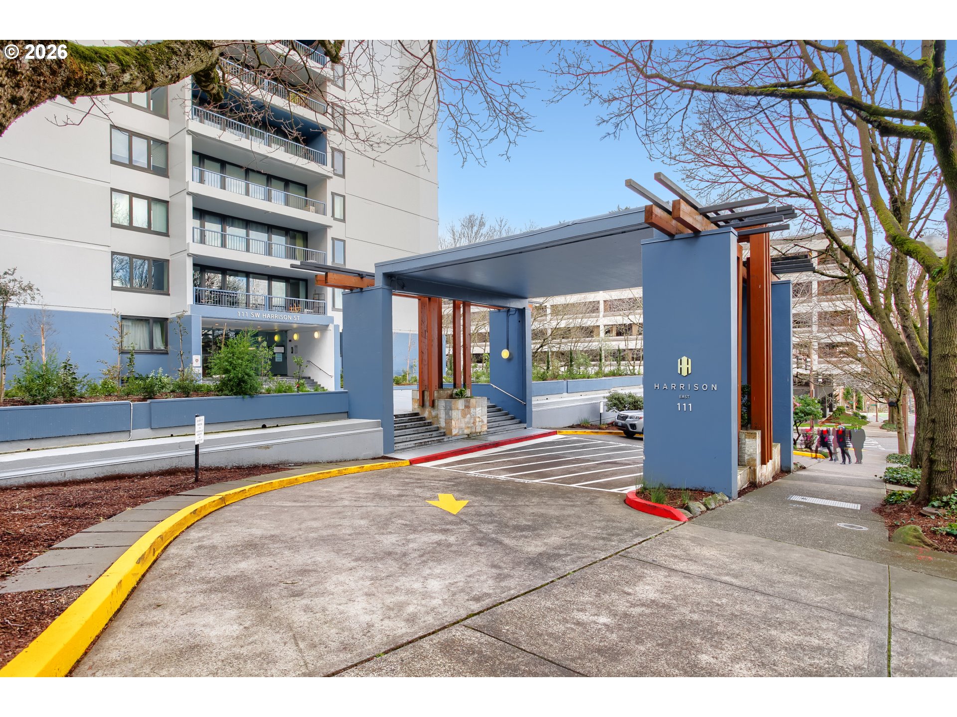 111 Southwest Harrison Street, Unit 4G Portland, OR 97201 - Photo 2 of 13 a swimming pool with outdoor seating and yard