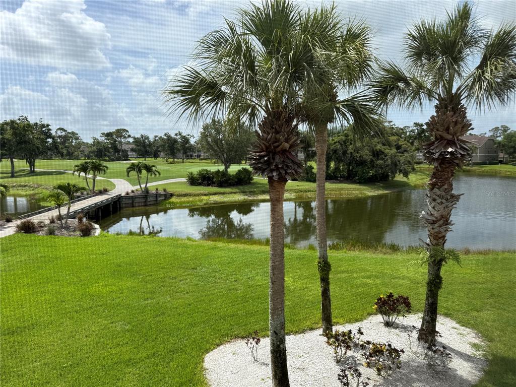 5320 Hyland Hills Avenue, Unit 2222 Sarasota, FL 34241 - Photo 28 of 29 a view of a lake with a garden