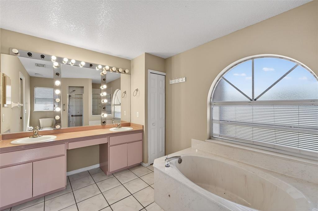 4541 Blueridge Street North Port, FL 34287 - Photo 30 of 52 a large bathroom with a large tub sink and mirror