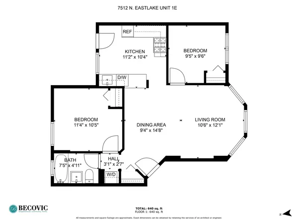 $2,200 | 7512 North Eastlake Terrace, Unit 2E, Chicago, IL 60626