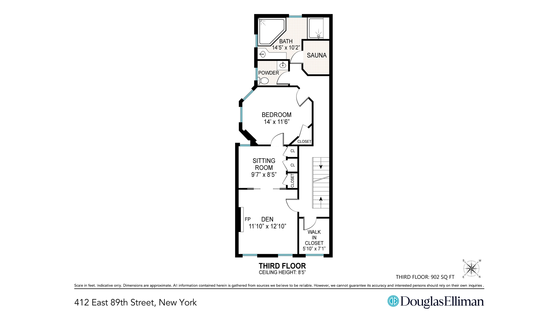 412 East 89th Street Manhattan, NY 10128 - Photo 24 of 25 a black and white photo of a room