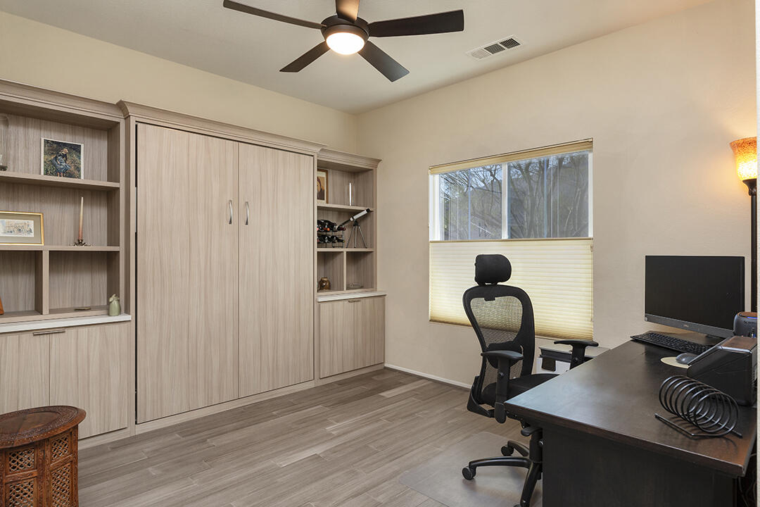 1280 Oro Ridge Palm Springs, CA 92262 - Photo 28 of 46 a view of a workspace with furniture and a window