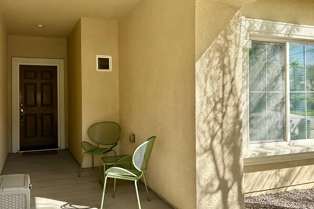 1280 Oro Ridge Palm Springs, CA 92262 - Photo 5 of 46 a bathroom with a granite countertop sink and a mirror