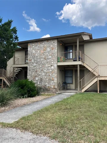 a view of a house with a balcony