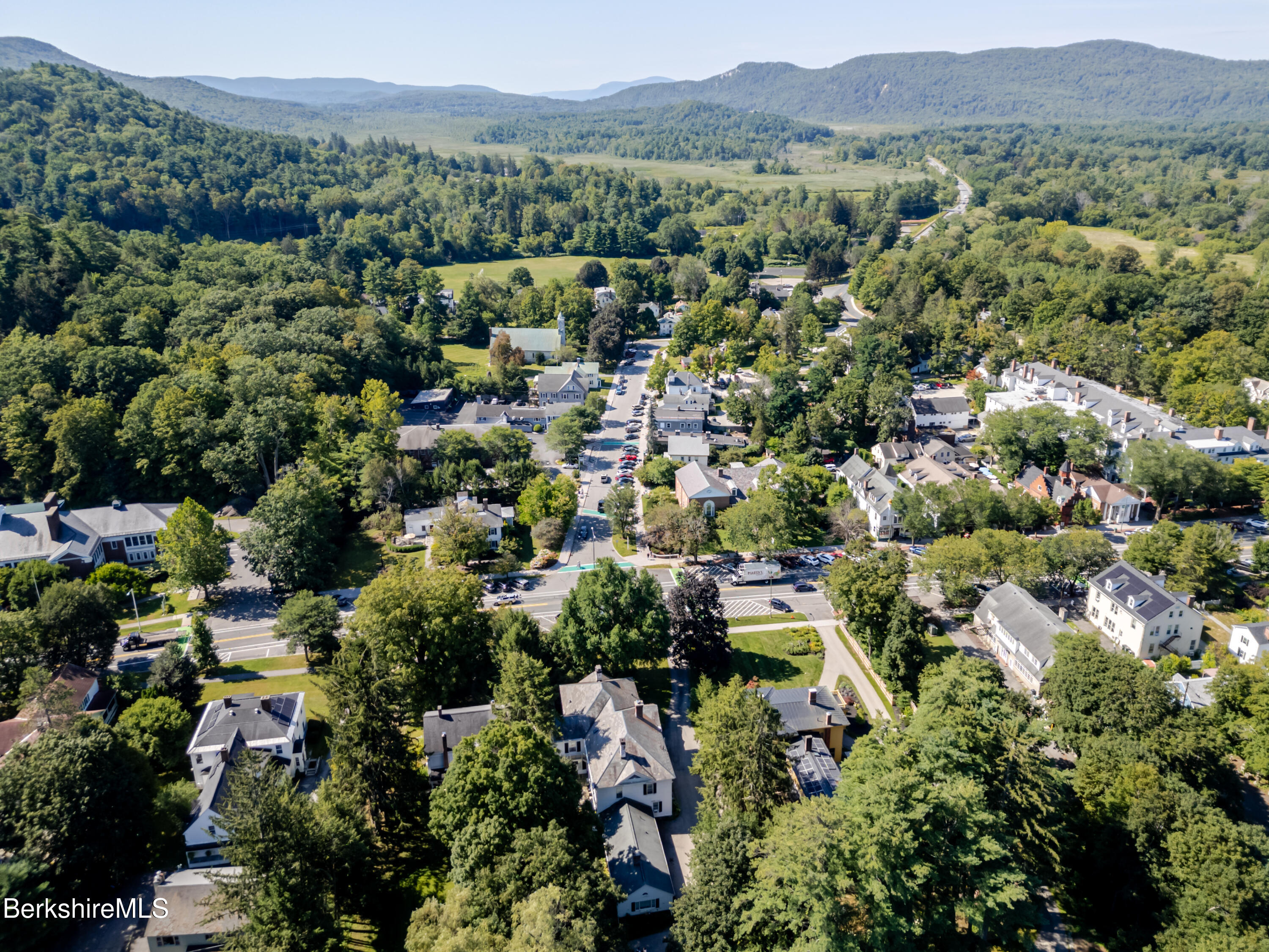 41 Main Street, Unit 2 Stockbridge, MA 01262 - Photo 18 of 18 Aerial view from above