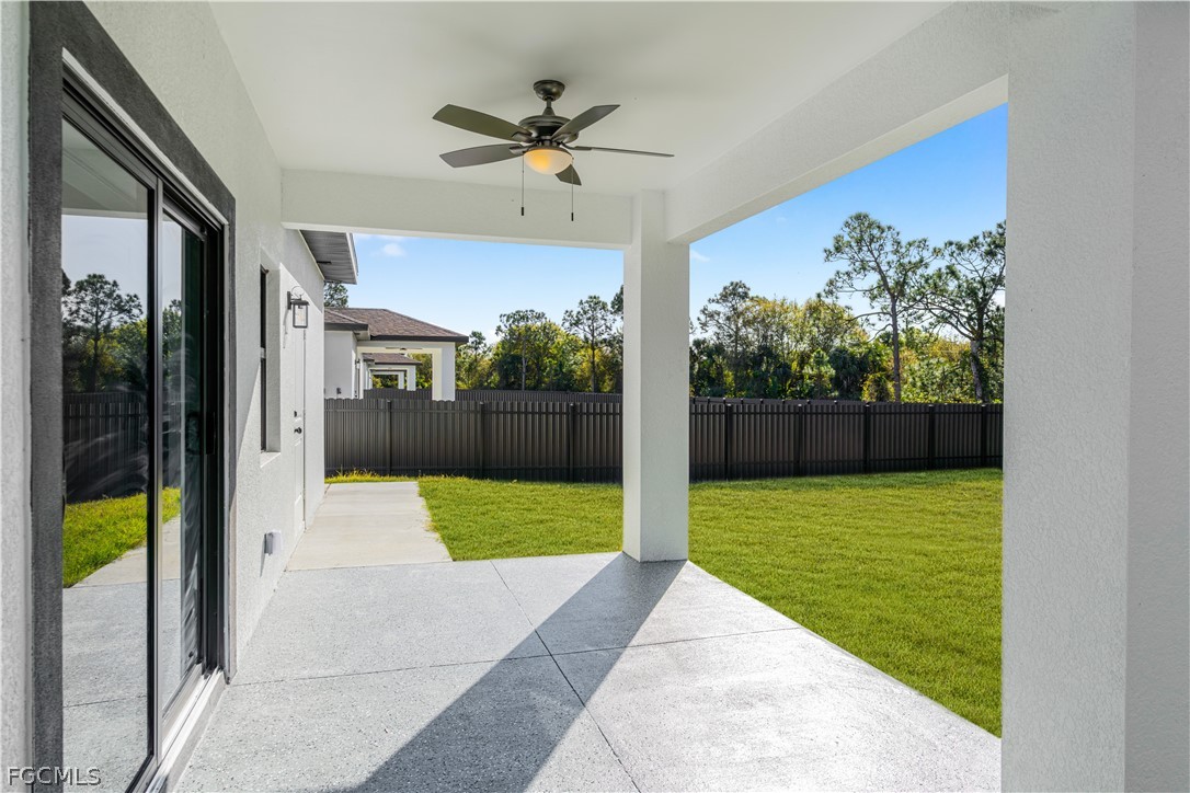 745 Roma Avenue South Lehigh Acres, FL 33974 - Photo 35 of 40 a view of a porch with a garden