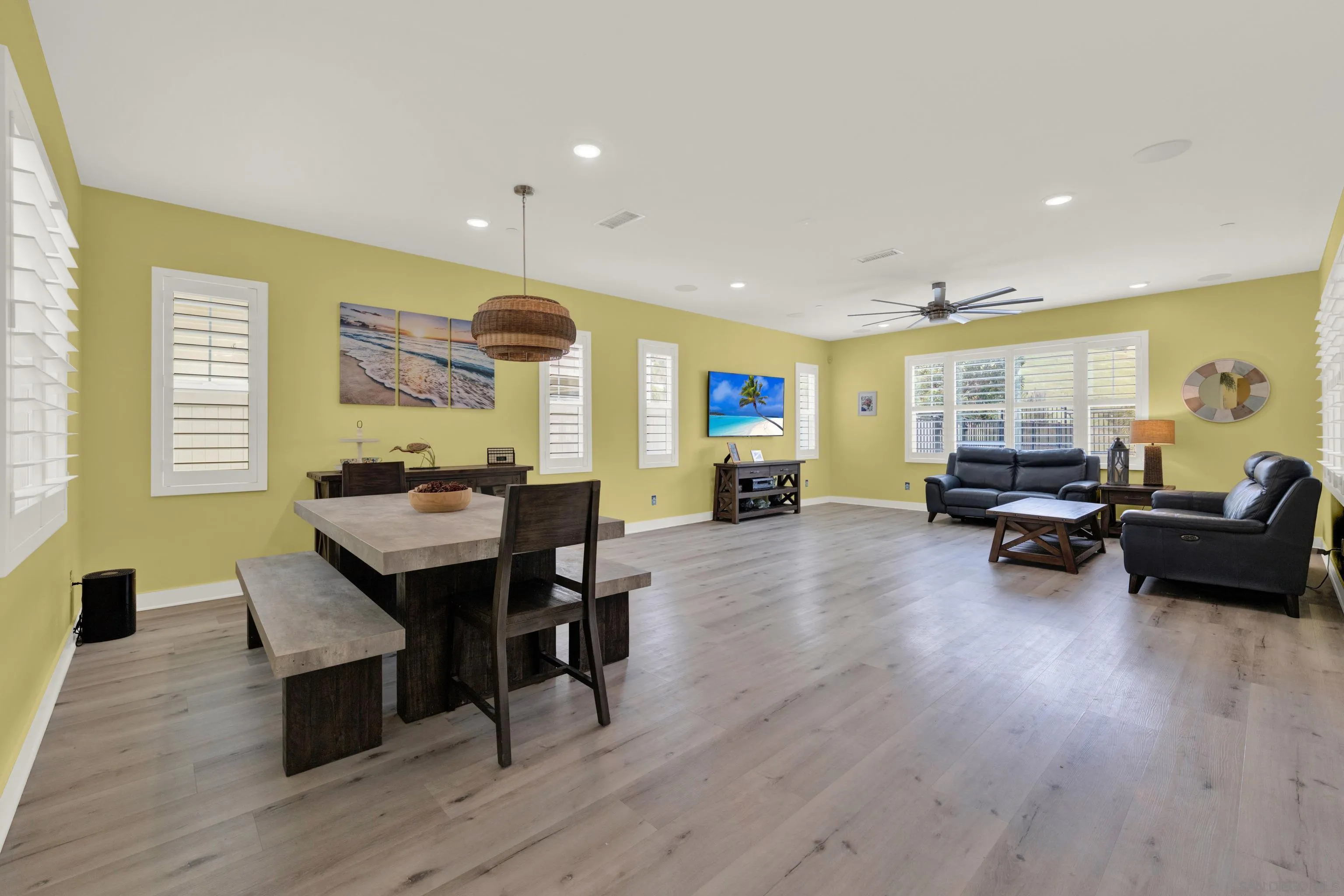 9108 West Bluff Place Santee, CA 92071 - Photo 27 of 72 a living room with furniture and a wooden floor