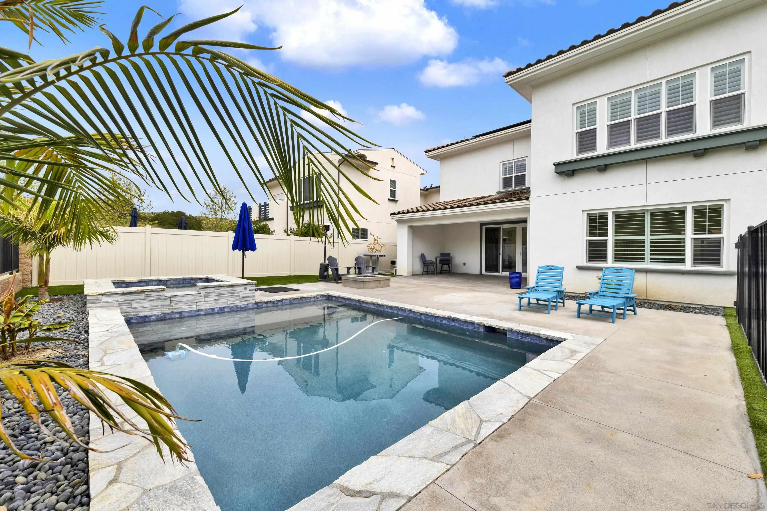 9108 West Bluff Place Santee, CA 92071 - Photo 69 of 72 a view of a house with swimming pool and sitting area