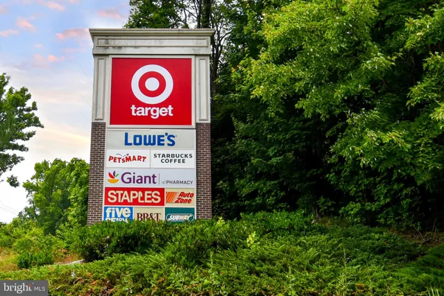 a front view of a building