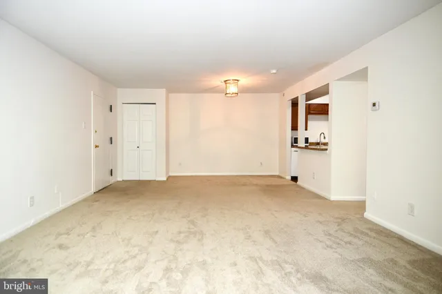 a view of an empty room