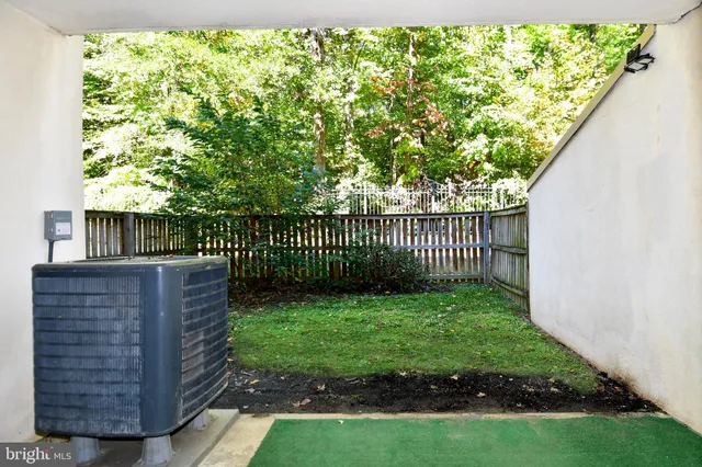 a view of a porch with a yard