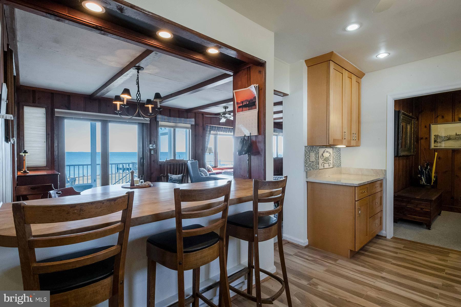 1096 Broadwater Point Road Churchton, MD 20733 - Photo 8 of 22 Breakfast bar in the remodeled kitchen