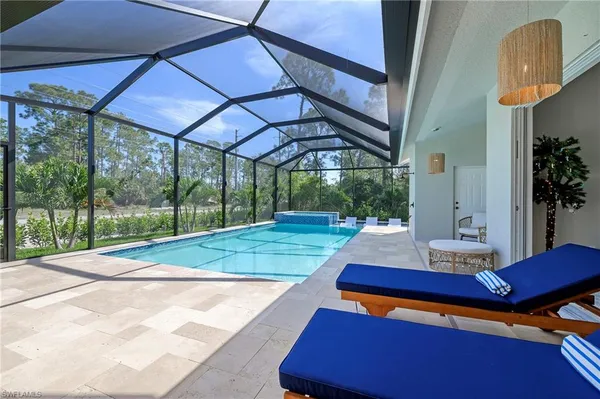 a outdoor view with a sitting space