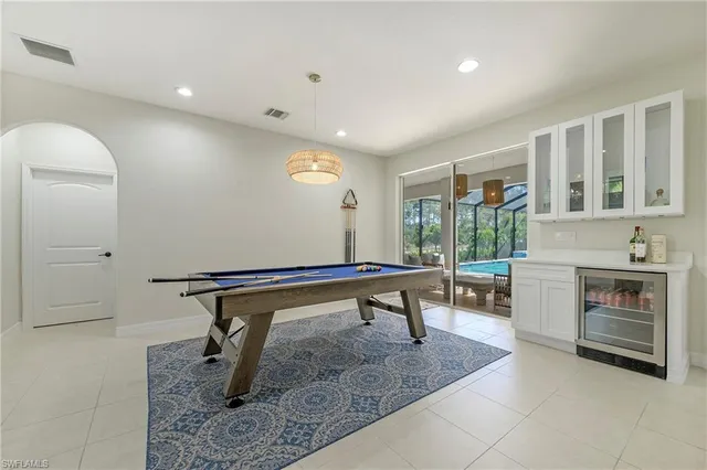 a room with furniture and a fireplace