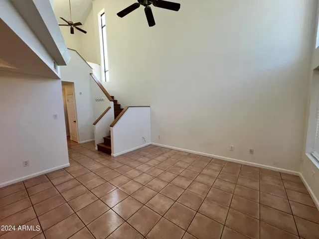 a view of a hallway with closet