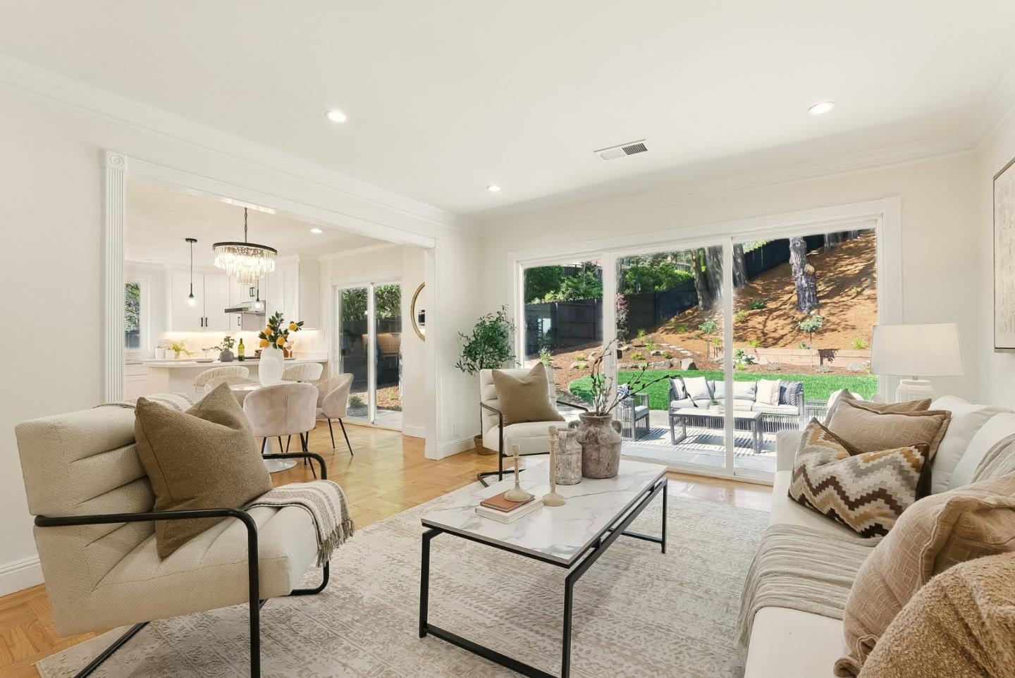 1807 Hunt Drive Burlingame, CA 94010 - Photo 13 of 46 a living room with furniture and a large window