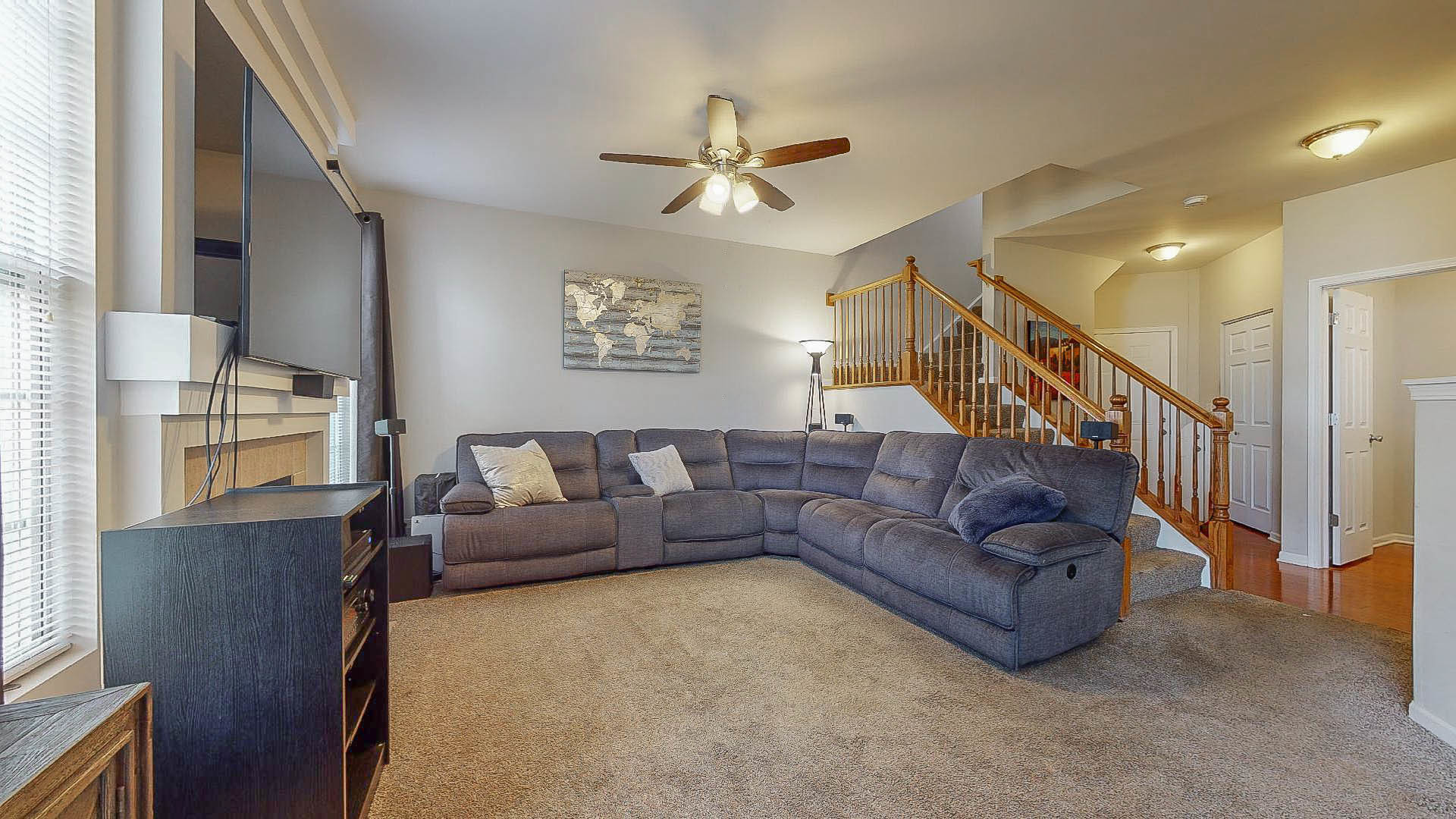 1916 West Cobblestone Road Romeoville, IL 60446 - Photo 4 of 21 a living room with furniture and a large window