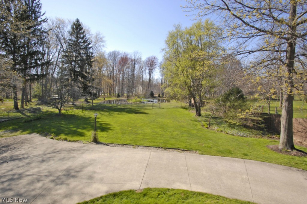 31806 Center Ridge Road North Ridgeville, OH 44039 - Photo 22 of 25 Back yard with large pond. Property extends back beyond the pond and into the woods.