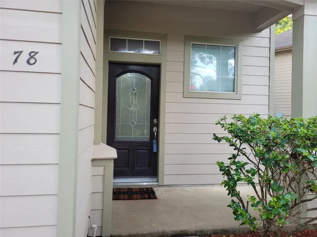 a view of a door of the house