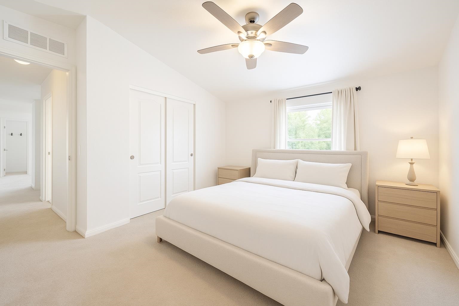 1080 Julie Lane, Unit 255 South Lake Tahoe, CA 96150 - Photo 20 of 26 a bedroom with a bed and a chandelier