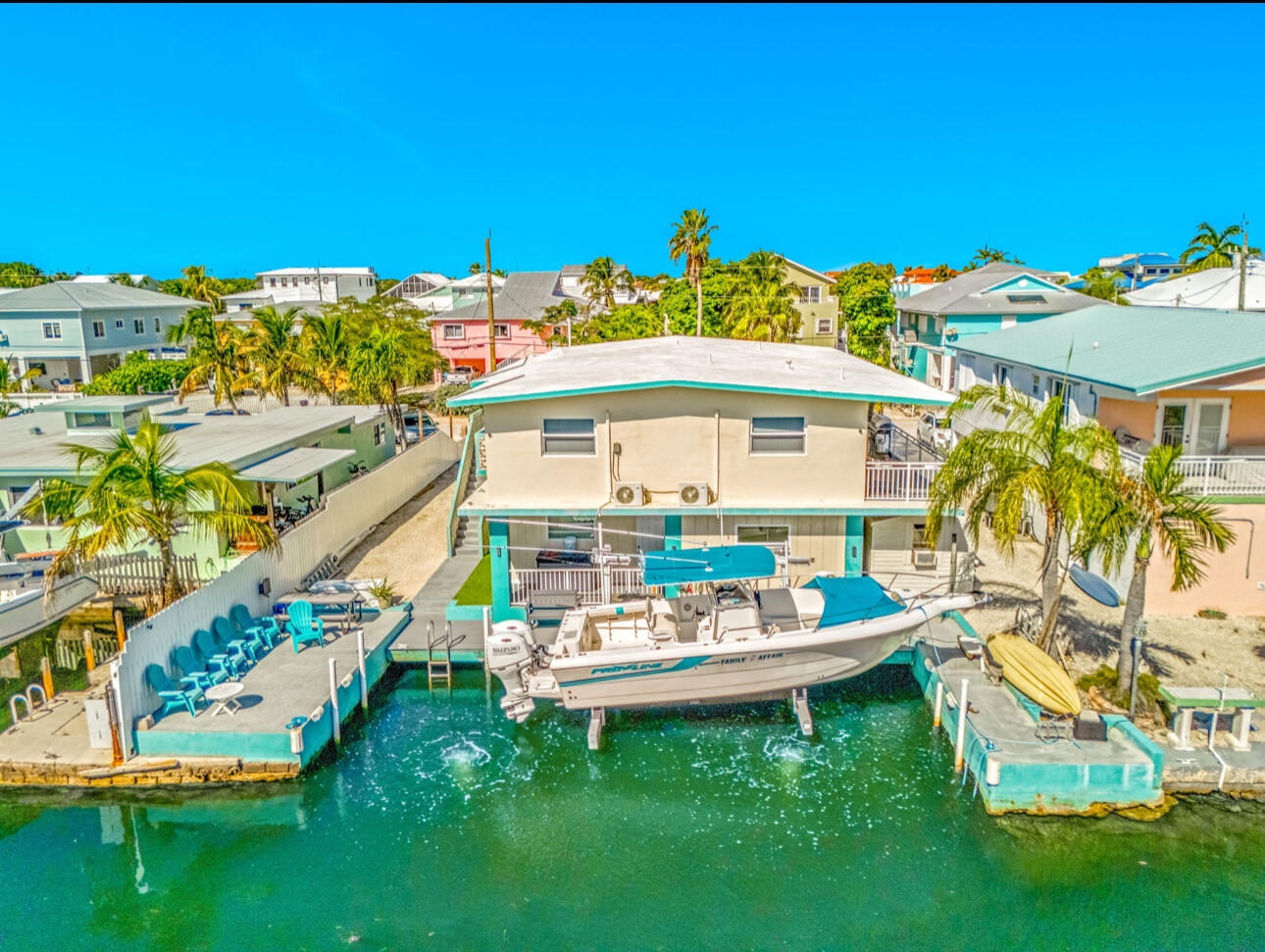 67 Coral Drive, Unit 1 Key Largo, FL 33037 - Photo 9 of 23 an aerial view of a house with outdoor space swimming pool