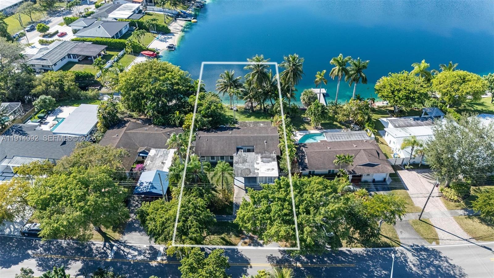 5110 Southwest 92nd Avenue Miami, FL 33165 - Photo 3 of 20 an aerial view of a house with a yard