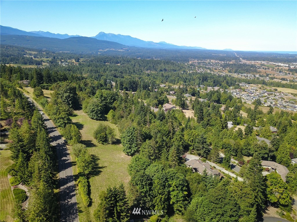 9999 Ravens Ridge Road Sequim, WA 98382 - Photo 4 of 40 an aerial view of residential house with parking and trees