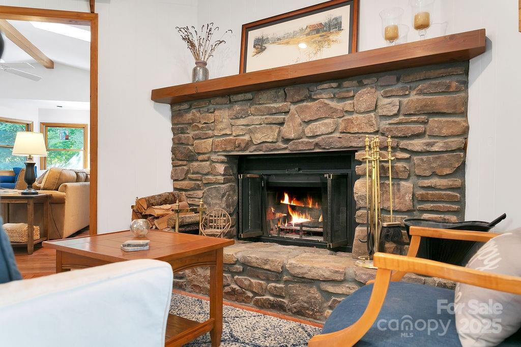 58 Warwaseeta Court Brevard, NC 28712 - Photo 18 of 48 a living room with furniture and a fireplace