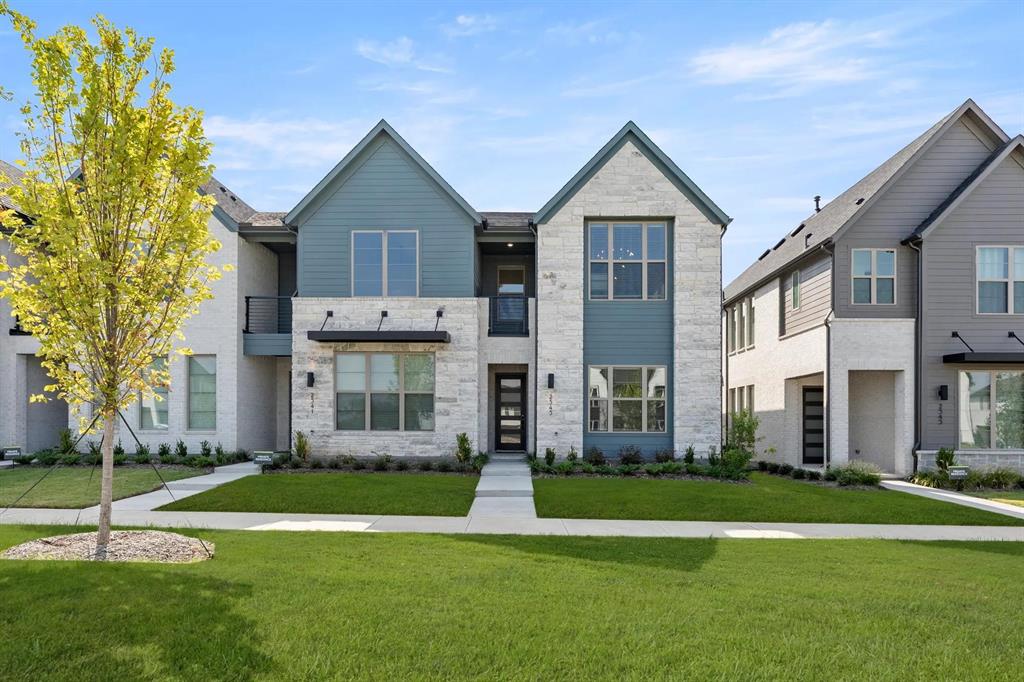 2543 Brunswick Way Allen, TX 75013 - Photo 3 of 38 a front view of a house with a yard and trees