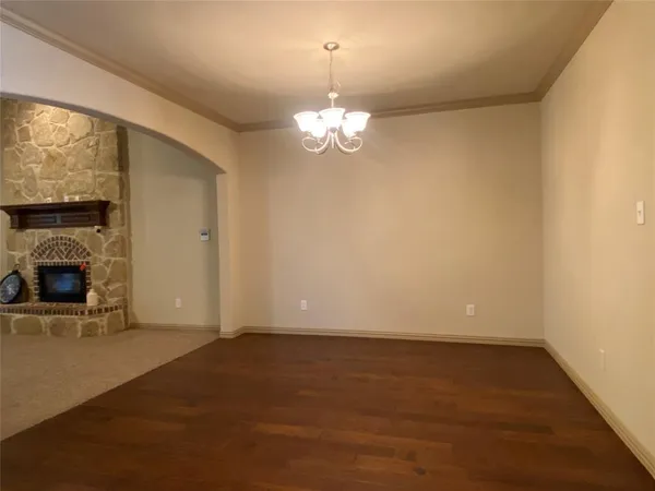 a view of a livingroom with a fireplace
