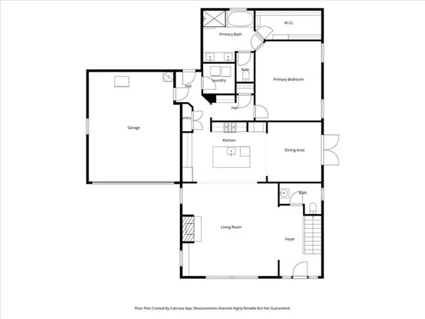 a picture of a bench in front of a door