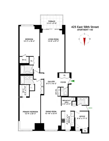 $2,000,000 | 425 East 58th Street, Unit 14D | Sutton Place
