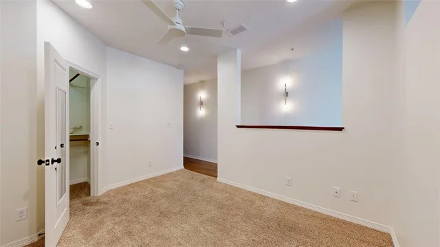 a close up view of racks on the wall