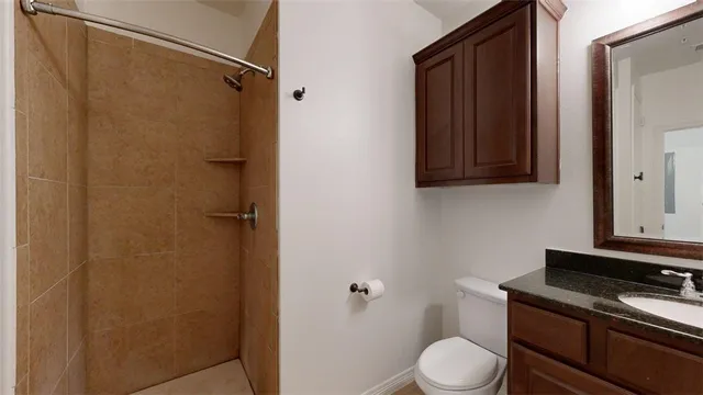 a bathroom with a toilet