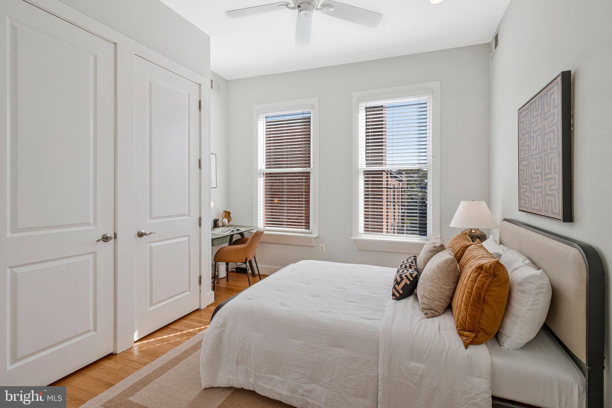 1312 Florida Avenue Northwest, Unit 3 Washington, DC 20009 - Photo 11 of 18 a bedroom with a bed and a window