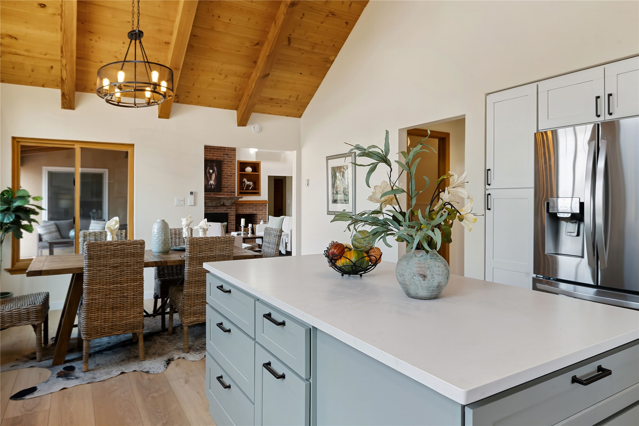 133 Jacinto Road Santa Fe, NM 87508 - Photo 16 of 46 Kitchen and Powder Room entrance
