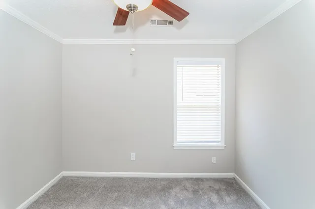 an empty room with an entryway